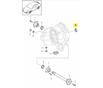 IMS GENUINE PORSCHE NEW OIL SEAL TORQUE CONVERTER 0189970447 - PORSCHE CARRERA 996, 997 1997-2012