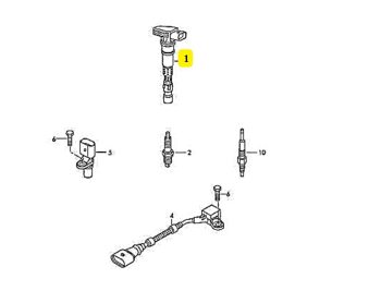 IMS GENUINE AUDI NEW IGNITION COIL 022905715E - AUDI A3/ Q7/ TT 3.2L/3.6L 2003-2015