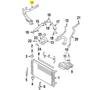 IMS GENUINE AUDI NEW INLET PIPE 06C121071C - AUDI A4/ A6 V6 3.0 1997-2006