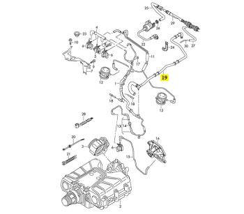IMS GENUINE AUDI NEW VACUUM PIPE 06E133773DD - AUDI V6 TDI 3.0L 2004-2011