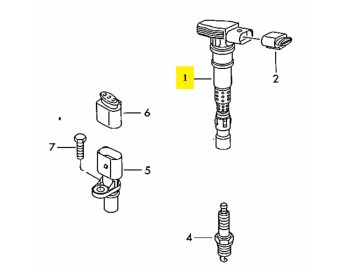 IMS GENUINE AUDI NEW IGNITION COIL 06E905115K - AUDI A4/ A5/ Q5/ Q7/ R8/ S4 2005-2017