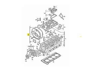 IMS GENUINE AUDI NEW TIMING COVER 06H103483C - AUDI A4 2.0L 2008-2016