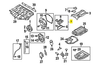 IMS GENUINE AUDI NEW OIL SEPARATOR 06H103495AH - AUDI A3 8P/ A4 B8 (8K)/ A5 CONVERTIBLE 8F7, SPORTBACK 8TA/ Q5 B8 (8R)/ TT ROADSTER 8J9 2003-2017