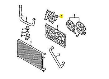 IMS GENUINE AUDI NEW WATER PUMP 06H121026DD - AUDI A3/ A4/ A5/ A6/ Q3/ Q5/ TT 2003-PRESENT
