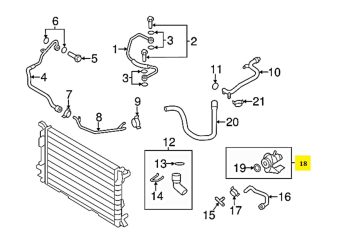 IMS GENUINE AUDI NEW WATER CONNECTION 06H121132H - AUDI A4/ A5/ A6/ Q5 2007-2018