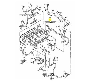 IMS GENUINE AUDI NEW SUCTION PIPE 06H133201AN - AUDI A4/ A5/ A6/ Q5 2007-2018