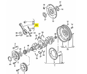 IMS GENUINE AUDI NEW CONNECTING ROD 06H198401D - AUDI A3/ A4/ Q5/ Q7/ S3/ TT 2008-PRESENT