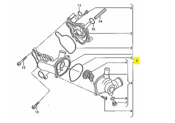 IMS GENUINE AUDI NEW WATER PUMP 079121013M - AUDI R8 2006-2015