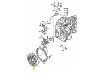 IMS GENUINE AUDI NEW CLUTCH PRESSURE PLATE 079141011E - AUDI R8 2006-2015