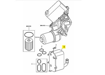 IMS GENUINE BENTLEY NEW OIL COOLER 07C117037L - BENTLEY CONTINENTAL FLYING SPUR/ CONTINENTAL GT 2003-2012