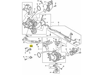 IMS GENUINE BENTLEY NEW OIL RETURN TURBOCHARGE 07C145735B - BENTLEY CONTINENTAL FLYING SPUR/ CONTINENTAL GT/ CONTINENTAL GTC/ CONTINENTAL SUPERSPORTS 2003-PRESENT