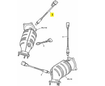 IMS GENUINE BENTLEY NEW FRONT O2 SENSOR 1K0998262N - BENTLEY CONTINENTAL FLYING SPUR/ CONTINENTAL GT/ CONTINENTAL GTC/ CONTINENTAL SUPERSPORTS 2003-PRESENT