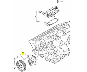 IMS GENUINE BENTLEY NEW WATER PUMP 07D121008B - BENTLEY CONTINENTAL FLYING SPUR/ CONTINENTAL GT/ CONTINENTAL GTC/ CONTINENTAL SUPERSPORTS/ MULSANNE 2003-PRESENT