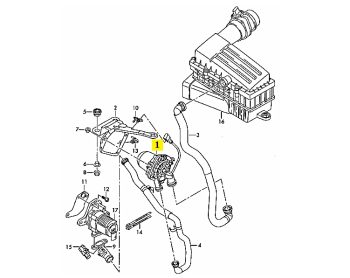 IMS GENUINE AUDI NEW AIR PUMP 07K959253A - AUDI A3 2012-PRESENT