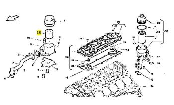 IMS GENUINE LAMBORGHINI NEW OIL FILTER 07L115561C - LAMBORGHINI GALLARDO LP560-4, SPYDER, SUPERLEGGERA 5.0/5.2L V10 2003-2014