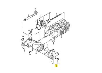 IMS GENUINE AUDI NEW THERMOSTAT 07L121115C - AUDI RS6 5.0 2013-2018