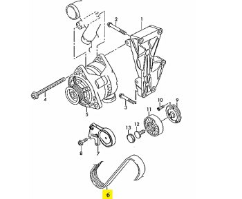 IMS GENUINE AUDI NEW DRIVE BELT 07L903137C - AUDI R8 2006-2015