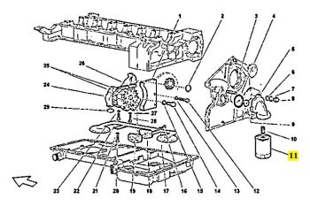 IMS GENUINE LAMBORGHINI NEW OIL FILTER 07M115561B - LAMBORGHINI AVENTADOR LP700, LP720, LP750/ DIABLO SE30, SV, GT/ MURCIELAGO LP640, LP670 ROADSTER 5.7/6.0/6.2/6.5L V12 1990-PRESENT