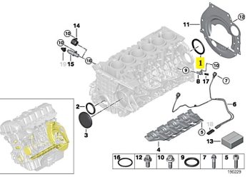 IMS GENUINE BMW NEW REAR CRANKSHAFT OIL SEAL 11117587168 - BMW 1 SERIES F21/ 2 SERIES F22/ 3 SERIES E93 LCI/ 4 SERIES F32/ 5 SERIES F11 LCI/ 6 SERIES F13/ 7 SERIES F02/ X5 F15/ X6 E71/ Z4 E89 2007-2018