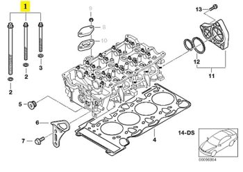 IMS GENUINE BMW NEW SCREW CYLINDER HEAD 11127578077 - BMW 1 SERIES E88/ 3 SERIES E92 LCI/ 5 SERIES E61 LCI/ X1 E84/ X3 E83 LCI/ Z4 E85 2001-2018