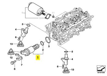 IMS GENUINE BMW NEW VANOS SOLENOID 11367560462 - BMW 3 SERIES E93 LCI/ 5 SERIES E61 LCI/ 7 SERIES E66/ X1 E84/ X5 E70/ Z4 E85 2000-2018
