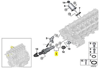 IMS GENUINE BMW NEW VANOS SOLENOID 11367585425 - BMW 3 SERIES E93 LCI/ 5 SERIES F11/ 6 SERIES E64 LCI/ X5 E70/ X6 E71/ Z4 E89 2002-2016