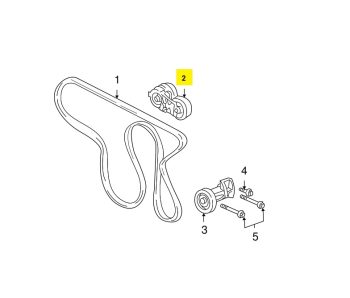 IMS GENUINE GM HUMMER BELT TENSIONER 12573024 -HUMMER 3.5L 3.7L 2006-2010