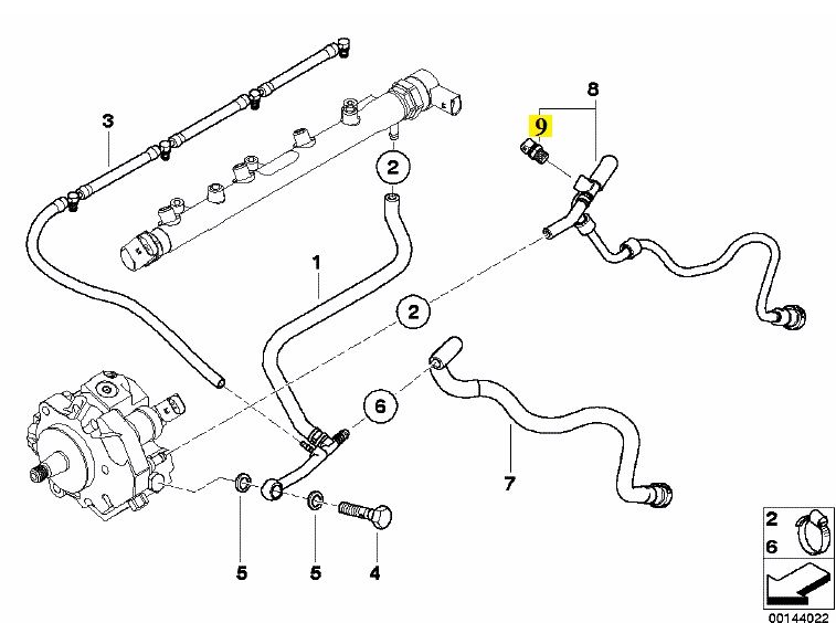 IMS GENUINE BMW NEW FUEL TEMPERATURE SENSOR 13537789304 - BMW 1 SERIES E87/ 3 SERIES E93/ 6 SERIES E64 LCI/ 7 SERIES E65/ X3 E83 LCI/ X5 E53 2000-2013