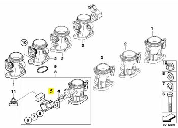 IMS GENUINE BMW NEW THROTTLE POSITION SENSOR 13627841704 - BMW 3 SERIES E90, E90 LCI, E92, E92 LCI, E93, E93 LCI 2004-2013