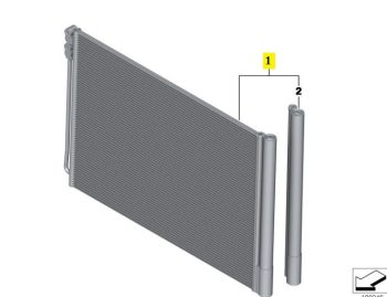 IMS GENUINE BMW NEW AIR COND CONDENSER 64509109725 - BMW 5 SERIES F10/ 6 SERIES F06 GRAN COUPE, F13, F12 LCI, F13 LCI 2009-2018