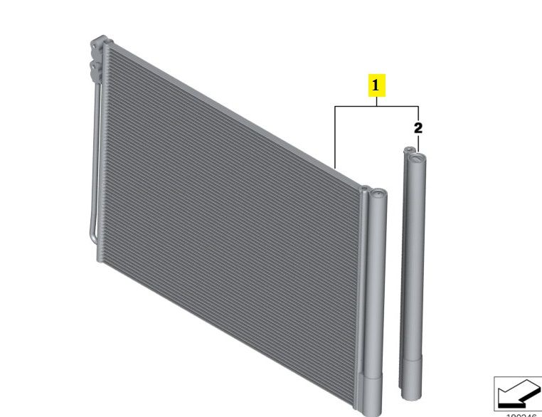 IMS GENUINE BMW NEW AIR COND CONDENSER 64509109725 - BMW 5 SERIES F10/ 6 SERIES F06 GRAN COUPE, F13, F12 LCI, F13 LCI 2009-2018