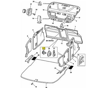 IMS GENUINE BENTLEY NEW TRUCK LININGS ROTARY KNOB 1J0867467A - BENTLEY CONTINENTAL FLYING SPUR/ CONTINENTAL GT/ CONTINENTAL GTC/ CONTINENTAL SUPERSPORTS 2003-PRESENT