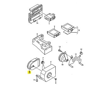IMS GENUINE AUDI NEW ALARM SIREN 1K0951605F - AUDI A3/ A4/ A7/ Q3/ R8/ S7 2003-PRESENT