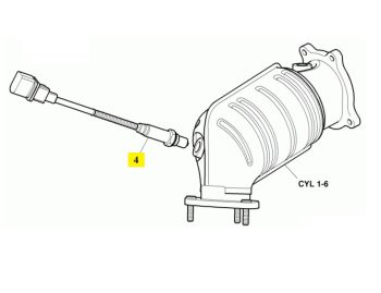 IMS GENUINE BENTLEY NEW REAR O2 SENSOR 1K0998262B - BENTLEY CONTINENTAL FLYING SPUR/ CONTINENTAL GT/ CONTINENTAL GTC/ CONTINENTAL SUPERSPORTS 2003-PRESENT