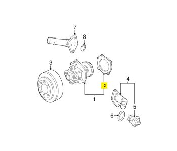 IMS GENUINE GM WATER PUMP GASKET 24576956- HUMMER H3 3.7L 2006-2010