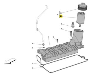 IMS GENUINE FERRARI NEW OIL FILTER 253313 - FERRARI 458 ITALIA, SPECIALE, SPECIALE APERTA, SPIDER/ CALIFORNIA T 4.5L V8 2009-2015