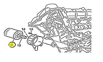 IMS GENUINE MASERATI NEW OIL FILTER 289571 - MASERATI GRANCABRIO MC, SPORT/ GRANTURISMO MC STRADALE, S, SPORT/ QUATTROPORTE SPORT GTS 4.2/4.7L V8 2002-PRESENT