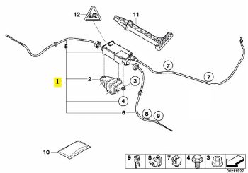 IMS GENUINE BMW NEW PARKING BRAKE ACTUATOR 34436850289 - BMW X5 E70, E70 LCI/ X6 E71, E72 HYBRID 2006-2014
