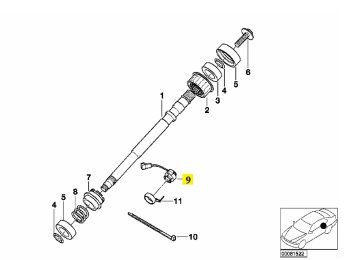 IMS GENUINE BMW NEW STEERING ANGLE SENSOR 37146781436 - BMW Z8 E52 1998-2003