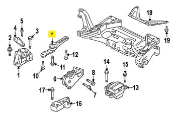 IMS GENUINE AUDI NEW REAR ENGINE MOUNTING 3C0199855J - AUDI TT 2.0 2006-2014
