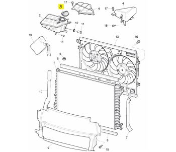 IMS GENUINE BENTLEY NEW RADIATOR EXPANSION TANK CAP 3W0121321A - BENTLEY CONTINENTAL FLYING SPUR/ CONTINENTAL GT/ CONTINENTAL GTC/ CONTINENTAL SUPERSPORTS/ MULSANNE 2003-PRESENT