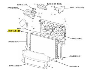 IMS GENUINE BENTLEY NEW RADIATOR ASSY 3W0198115G - BENTLEY CONTINENTAL FLYING SPUR/ CONTINENTAL GT/ CONTINENTAL GTC/ CONTINENTAL SUPERSPORTS 2003-2012
