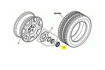IMS GENUINE BENTLEY NEW WHEEL HUB CAP 3W0601170F - BENTLEY CONTINENTAL FLYING SPUR/ CONTINENTAL GT/ CONTINENTAL GTC/ MULSANNE 2003-PRESENT