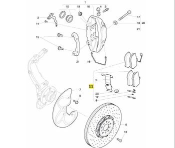 IMS GENUINE BENTLEY NEW FRONT BRAKE PAD CCM 3W0698151S - BENTLEY CONTINENTAL SUPERSPORTS 2006 - 2011
