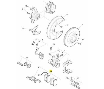 IMS GENUINE BENTLEY NEW REAR BRAKE PAD 3W0698451J - BENTLEY CONTINENTAL FLYING SPUR, CONTINENTAL GT, CONTINENTAL GTC 2003-PRESENT