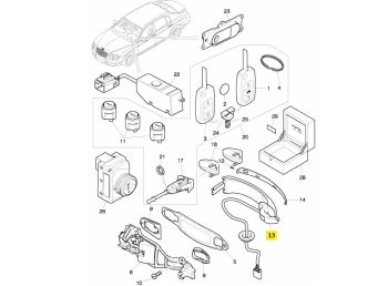 IMS GENUINE BENTLEY NEW OUTER DOOR HANDLE 3W0837205NGRU - BENTLEY CONTINENTAL FLYING SPUR 2005-2012