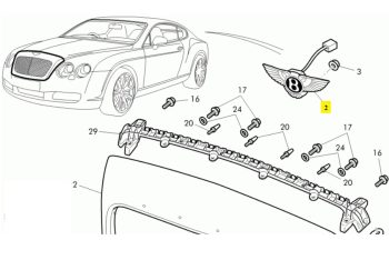 IMS GENUINE BENTLEY NEW BOOT SWITCH 3W0962103 - BENTLEY CONTINENTAL SUPERSPORTS 2009-2011