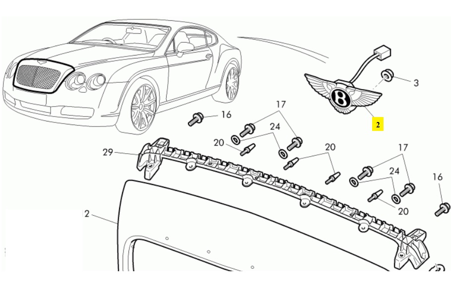 IMS GENUINE BENTLEY NEW BOOT SWITCH 3W0962103 - BENTLEY CONTINENTAL SUPERSPORTS 2009-2011