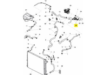 IMS GENUINE BENTLEY NEW RADIATOR COOLANT HOSE 3W2121157C - BENTLEY CONTINENTAL FLYING SPUR/ CONTINENTAL GT 2003-PRESENT