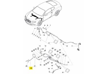 IMS GENUINE BENTLEY NEW VACUUM PIPE 3W2612041AR - BENTLEY CONTINENTAL FLYING SPUR/ CONTINENTAL GT/ CONTINENTAL GTC/ CONTINENTAL SUPERSPORTS 2003-PRESENT